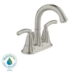 American Standard 7038.201.295 Tropic 1.5 GPM Centerset Bathroom Faucet With Metal Lever Handles And Pop-Up Drain