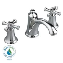 American Standard 7415.821.002 Portsmouth Widespread Lavatory Faucet With Lever Handles And Pop-Up Drain