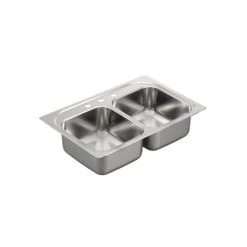 Moen G222133 2200 Series 33-In X 22-In 22 Gauge Drop-In Sink