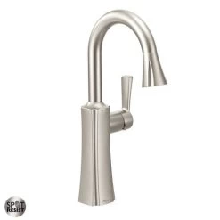 Moen S62608SRS Etch Single-Handle Pull-Down Bar Faucet