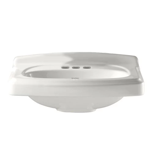 American Standard 0555.104.020 Portsmouth Pedestal Lavatory Top With 3 Faucet Holes (4 Centers)