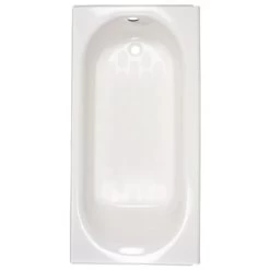 American Standard 2390.202.011 Princeton Procelain-Enameled Steel Alcove Bathtub With Left Hand Drain