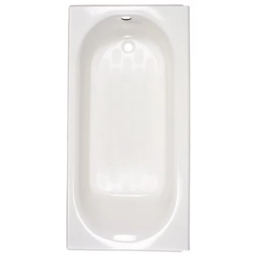 American Standard 2390.202.011 Princeton Procelain-Enameled Steel Alcove Bathtub With Left Hand Drain