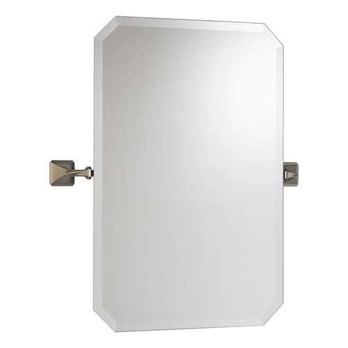30in Rectangular Frameless Wall Mirror In Brushed Nickel 1 30in Rectangular Frameless Wall Mirror In Brushed Nickel