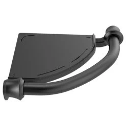 Delta Traditional Corner Shelf With Assist Bar In Matte Black
