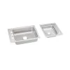 Elkay DRKAD2411940R4 Lustertone Stainless Steel Double-Bowl Top-Mount Sink