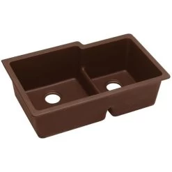 Elkay ELGULBO3322PC0 Quartz Classic 33-In Double-Bowl Undermount Sink