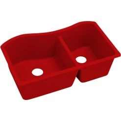 Elkay ELXHU3220RMA0 Quartz Luxe 32-In Double-Bowl Undermount Sink