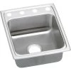 Elkay LRADQ172060OS4 Gourmet Lustertone Stainless Steel Single-Bowl Top-Mount Sink