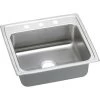 Elkay LRADQ2219453 Lustertone 22-In Stainless Steel 18 Gauge Single-Bowl Drop-In ADA Sink