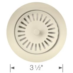 Blanco 240320 Color-Coordinated Metal Basket Strainer In Biscuit -Best Tap Shop 240320240320 metal basket strainer bis dim1 06225.1651388476