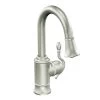 Moen 6615SRS Woodmere Single-Handle Pull-Down Bar Faucet