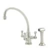 Rohl U.1520LS-PN-2 Perrin And Rowe Triple Handle Filtering Faucet With Metal Lever Handles