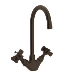 Rohl A1467XTCB-2 Italian Kitchen San Julio Bar/Food Prep Faucet With Double-Spoke Handle