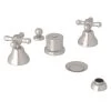 Rohl A2760XMSTN Verona Bidet Faucet With Cross Handles