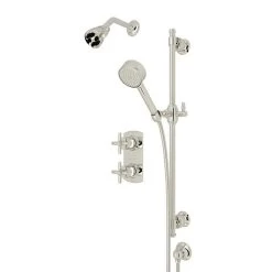 Rohl MBKIT35EXMPN Michael Berman Zephyr Wall-Mounted Brass Shower System