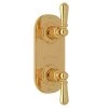 Rohl U.8565L-EG/TO Perrin And Rowe Edwardian Wall-Mounted Brass Thermostatic/Diverter Bathroom Trim
