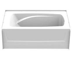 A2 6036CTR-AW 60in X 36in Soaking Bathtub With Right Hand Drain