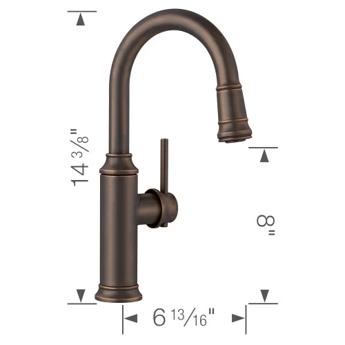 Blanco 442515 Empressa 1.5 GPM Pull-Down Bar Faucet 2 Blanco 442515 Empressa 1.5 GPM Pull-Down Bar Faucet - Image 2
