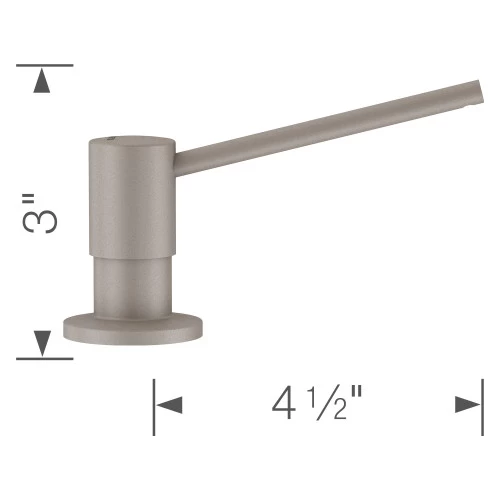 Blanco 402571 Torre Soap Dispenser In Concrete Gray 3 Blanco 402571 Torre Soap Dispenser In Concrete Gray - Image 3